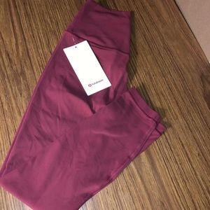 Lululemon alight pant 25 color Chianti SOLD OUT